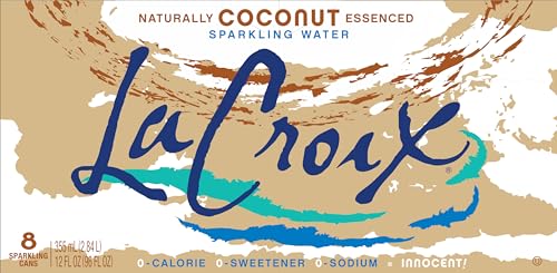 La Croix, Water Sparkling Coconut, 12 Fl Oz, 8 Count
