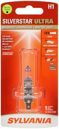 SYLVANIA - H1 SilverStar Ultra - High Performance Halogen Headlight Bulb, High Beam, Low Beam and Fog Replacement Bulb