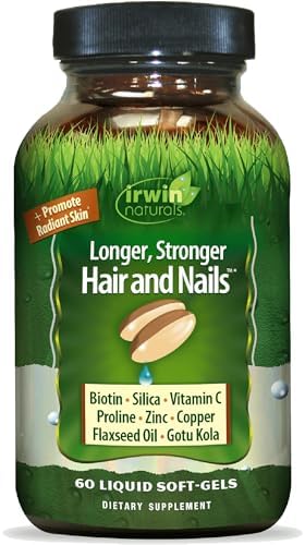 Irwin Naturals Healthy Skin & Hair Plus Nails by Irwin Naturals 2-Pack | Nutrient Rich | Provides Shine and Strength | 2 X 60 Softgels