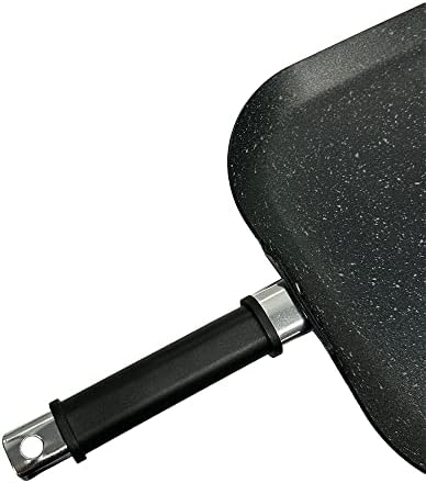 Heavy Gauge Aluminum Nonstick Square Griddle Pan, 11'' x 11'' Frying Pan Cook