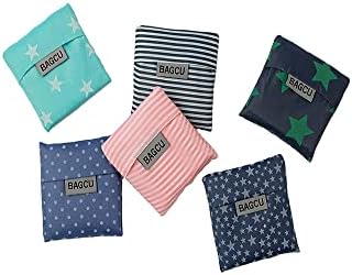 Cloth Tote Bags, Reusable, Foldable, Recycle for Shopping, Fits in Pocket, Eco Friendly for Groceries, Water Resistant, Lightweight