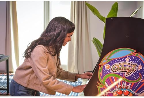 Arcade1Up Ms. Pac-Man Class of '81 Deluxe Arcade Machine Gaming Cabinet with 12 Retro Games, 17" LCD Screen and Real Feel Joysticks and Buttons