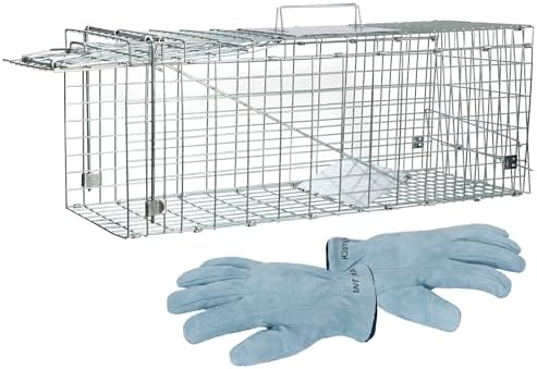 ANT MARCH Live Animal Cage Trap 24" Steel Humane Release Rodent Cage
