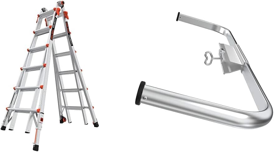 Little Giant Velocity, Aluminum Ladder, 14 ft Reach, 15413-001 | Telescoping Multi-Position Ladder with Extension, A-Frame, 90-Degree & Trestle Modes, 300 lbs. Rating