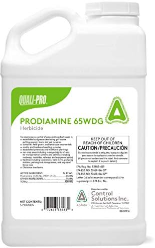 Quali-Pro Prodiamine, Pre-Emergent Herbicide, 5 lbs, Yellow Granules