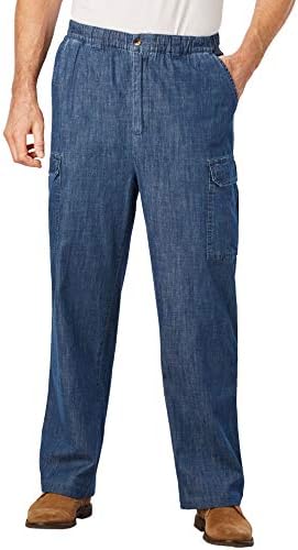 KingSize Knockarounds Full-Elastic Waist Cargo Pants