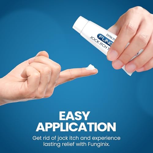 FUNGINIX Jock Itch Treatment - Relieves Itching, Burning, Scaling, and Chafing, Natural Anti Itch Treatment with Tolnaftate