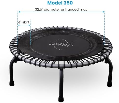 350 Plyometric Rebounder Bundle (Trampoline + PlyoFit PRO Adapter) | 39" | Toning Ball Included