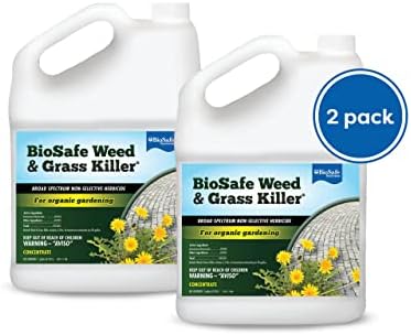 BioSafe Systems 7601-1 Weed and Grass Killer, (Case – 2), 1 Gallon, Non-Selective Herbicide, Concentrate