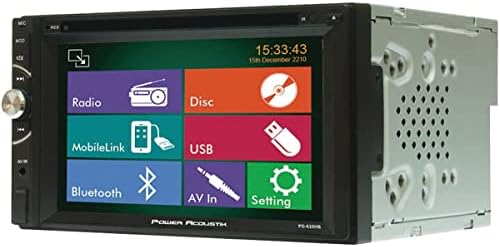 Power Acoustik PD-620HB Double DIN DVD, CD/MP3, FM/AM Car Stereo with Bluetooth Connectivity