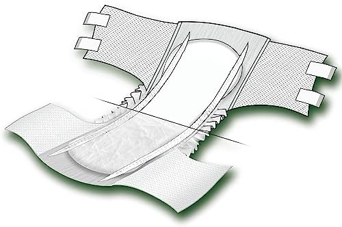 FitRight Adult Incontinence Briefs with Tabs, Extended Wear, Medium, 27" to 43", 15 Count