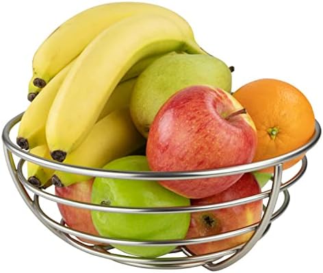 Spectrum Euro Wire Fruit Basket for Kitchen Countertop Storage