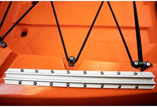 YakAttack GT175 Generation II GearTrac - Size Options | Heavy-Duty Silver Kayak Surface Mount Track | Accessory Mounting | Topside Installation | Compatible with 1/2" Wide Track Hardware