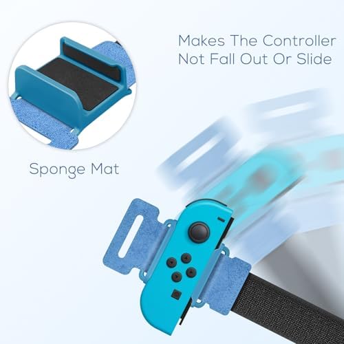 YUANHOT Adjustable Wrist Bands for Switch Joy-Con, Dance Workout, 2 Pack