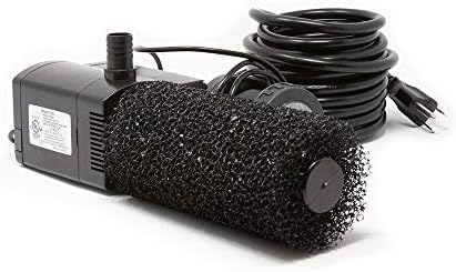 Beckett Corporation LV450T 458 GPH Submersible LED Light-Water Pump for Indoor/Outdoor Ponds, Fountains, Fish Tanks, Aquariums, and Waterfalls, Black
