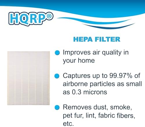 HQRP True HEPA + 4 Carbon Filter Set compatible with Kenmore 85300 SA300 32.85300 PlasmaWave, 118012-KM 118012 85301 32.85301 Replacement