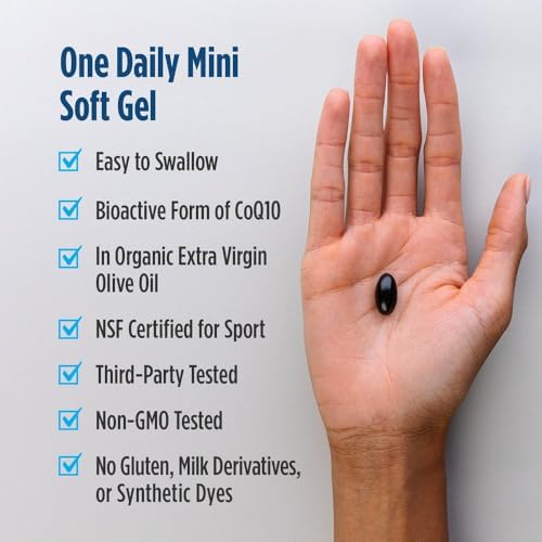 Nordic Naturals Nordic CoQ10 Ubiquinol Sport - 60 Mini Soft Gels - 100 mg Ubiquinol - Heart Health, Physical Performance