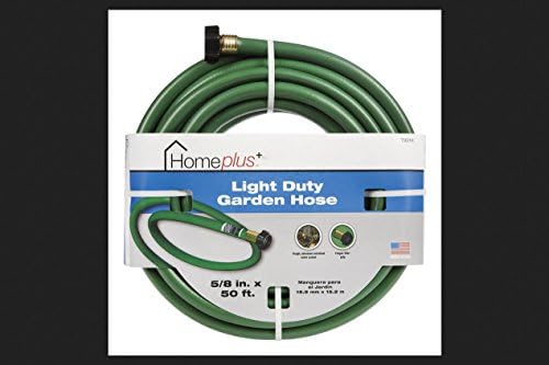 Home Plus 5/8 in. Dia. x 50 ft. L Medium-Duty Green Vinyl Hose
