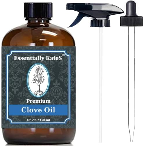 Peppermint Essential Oil 4 oz. with Huge Glass Bottle, Glass Dropper, and Sprayer. Detailed User's Guide E-Book. Skin Care, Garden Care, and Hair Care.