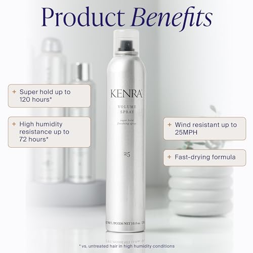 Kenra Professional Volume Spray 25 | Super Hold Finishing & Styling Hairspray | Flake-free & Fast-drying | Wind & Humidity Resistance | All Hair Types