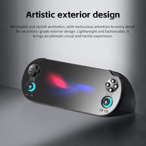 RG Vita Retro Handheld Game Console, Android 12 Portable Gaming Console with 5.46" IPS Touch Screen, No Game, Multi-Emulator, Wireless Screen Mirroring, Ideal for Home & Outdoor Entertainment (Black)