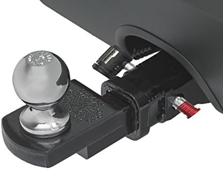Master Lock Silver and Red Receiver Lock, Stainless Steel Barbell™ Hitch Pin Lock, Fits 5/8 in. Receivers