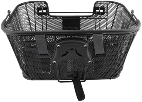 Axiom Pet Basket with Rack and Handlebar Mounts (Black)