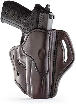 1791 Gunleather OWB Holster, Fits Sig P226, P220, P229, Beretta 92FS, VP9 | Right-handed leather gun holster also fits Beretta M9, Glock 17, 20, 21, 22, Springfield XD and 1911 with full rail