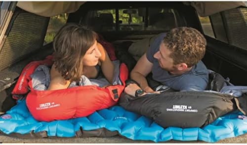 KLYMIT Double V Inflatable Sleeping Pad | Thick, Lightweight, Easy to Inflate, Foldable Air Bed Mattress for Camping & Backpacking
