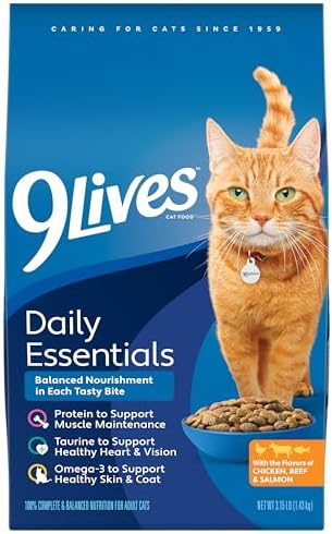 9Lives Daily Essentials Dry Cat Food, 20 Pound Bag
