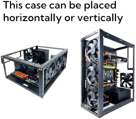 DIY Computer Case PC Frame Desktop Chassis Stackable Rack Stand Open Air case Supports ATX ITX MacroATX E-ATX X79 X99 Motherboard, can be Stacked up to 10 Layers