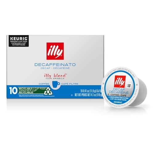illy Coffee, Dark Roast, K-Cup for Keurig, 100% Arabica Bean Signature Italian Blend, Premium Gourmet Roast Single Serve Drip Coffee