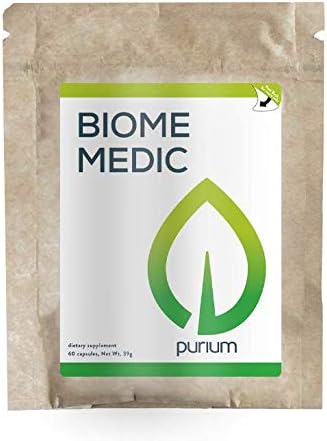 Purium Biome Medic - 60 Vegan Capsules - Gut Health Support Supplement, Removes GMO Toxins, Supports Good Bacteria, Repairs Microbiome - Vegetarian