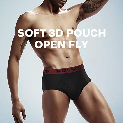 Natural Feelings Men's Briefs Underwear Multipack Mens Cotton Full Rise Briefs with Comfort Waistband S M L XL XXL…