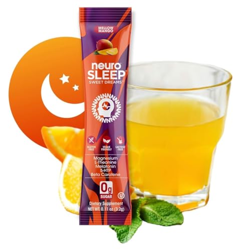 neuroSLEEP | Tangerine Dream | Functional Beverage for Restful Sleep, Non-Carbonated; 16.9 Fl Oz (Pack of 12)