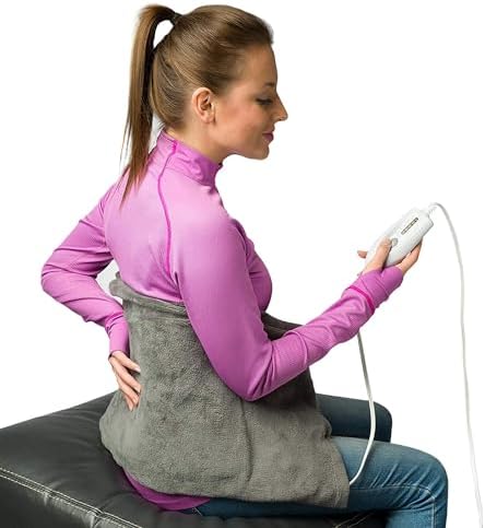 DMI Heating Pad for Pain Relief with 4 Heat Options & Moist Heat for Back Pain Relief,FSA and HSA Eligible,Neck and Shoulders,Muscle Aches,Arthritis,Period Cramps,9ft Cord,14.5 x 12 ',Medium