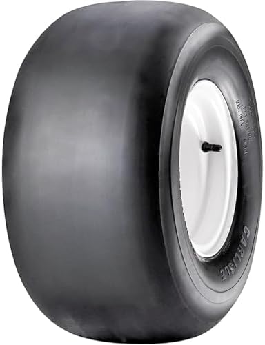 Carlisle Smooth Lawn & Garden Tire - 20X10-10 | Lawn Mower & Garden Tractor All Season Traction 73A3 Rated 2 Ply Bias Construction Black Sidewall Tire