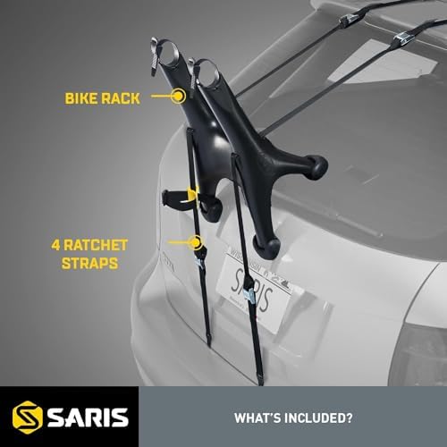 Saris Solo Bike Rack – Trunk Mount, 1-Bike Carrier for Cars & SUVs – Lightweight