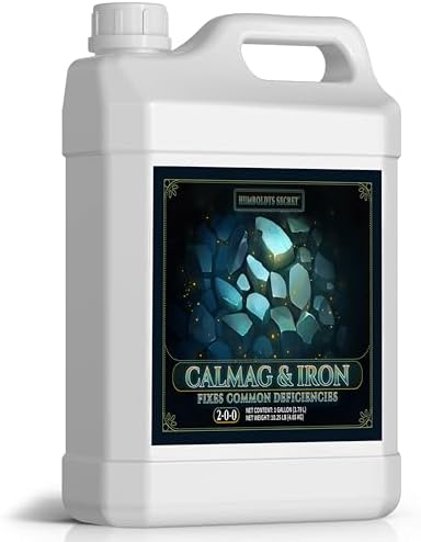 Humboldts Secret CalMag & Iron | Calcium, Magnesium & Chelated Iron Nutrient Fertilizer | Hydroponic Supplies for Vegetative & Flowering Growth in Soil, Coco, Hydroponics or RO Water | 1 Gallon