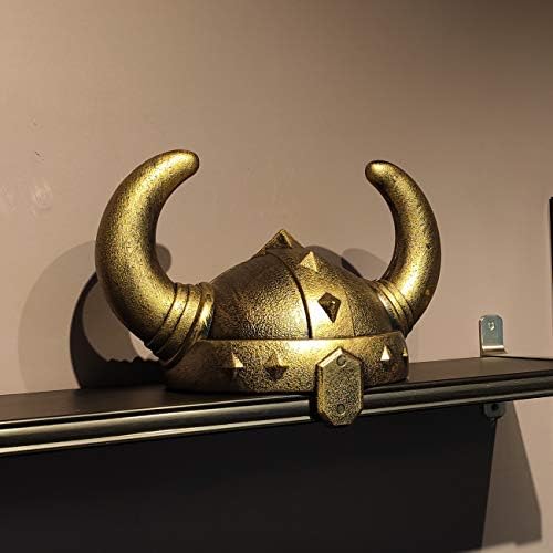 LOOYAR Vikings Medieval Costume Helmet - Horned Berserker Soldier Warrior Viking Age Hat Sallet Adult Toy for Battle Play Halloween Cosplay LARP