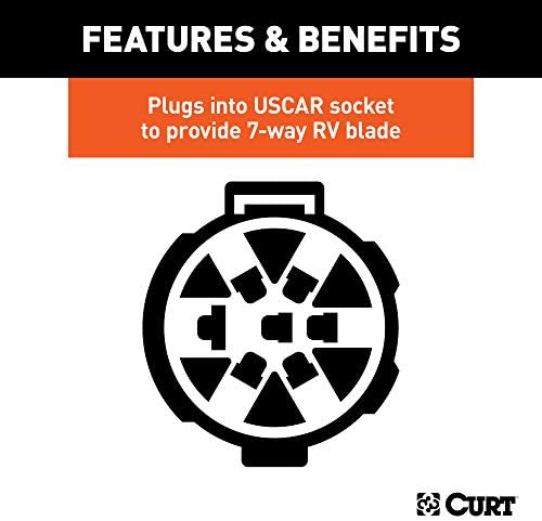 CURT 55415 Replacement 7-Way RV Blade OEM USCAR Socket
