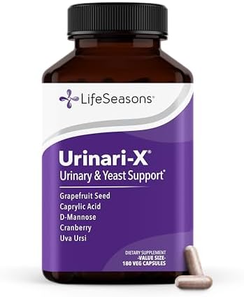 Urinari-X - Urinary Tract Support - Fast Acting UTI Relief - Vitamin Supplement for Healthy Bladder Function & Immunity - D-Mannose, Cranberry, Caprylic Acid, Uva Ursi & Grapefruit - 90 Capsules