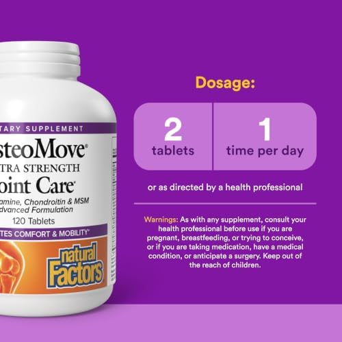 Natural Factors, OsteoMove Joint Care, Extra Strength Support for Joint and Bone Health, Non-GMO, 240 tablets (120 servings)