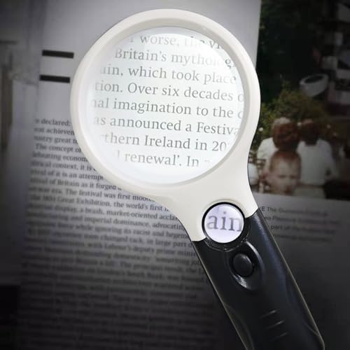 Wapodeai 3X 45X High Magnification, Suitable for Reading