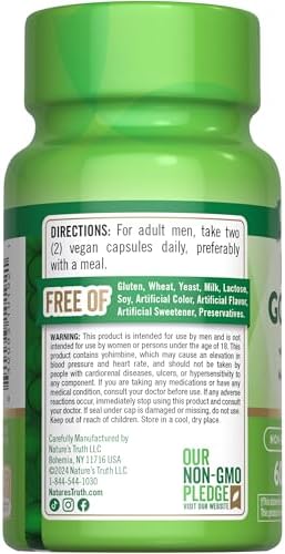 Nature's Truth Horny Goat Weed with Maca | 60 Powder Extract Capsules | Vegan, Non-GMO and Gluten Free Supplement