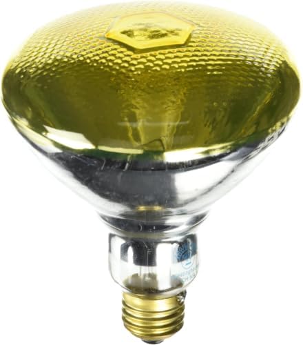 Westinghouse Lighting 0440900, 100 Watt, 120 Volt Yellow Flood BR38 Incandescent Bug Light Bulb