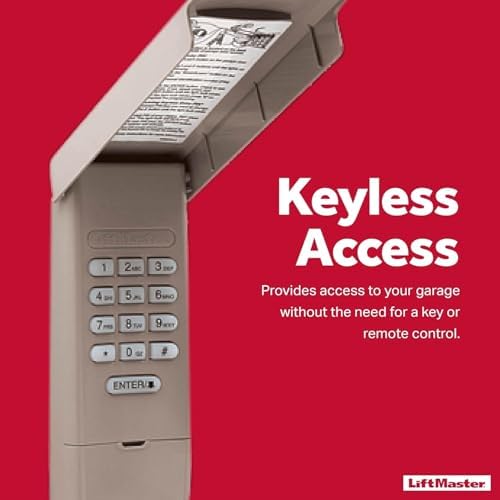 LiftMaster 877LM Wireless and Keyless Entry Keypad for Garage Door Openers - Works only with LiftMaster Garage Door openers with Security+ 2.0 with