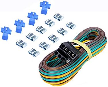 MAXXHAUL 50343 12V LED Submersible Left and Right Trailer Lights for Trailers Less than 80" Wide