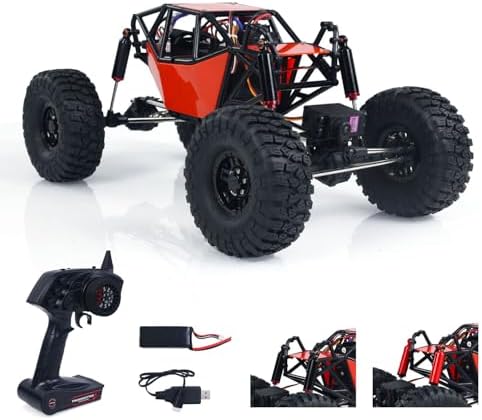 RTR RC 1/10 8504R Off-Road Car 4 * 4 Remote Control Rock Crawler Electric Truck Top Speed 35 km/h 15KG Servo Metal Shock Absorber 2500mAh Lipo Hobby