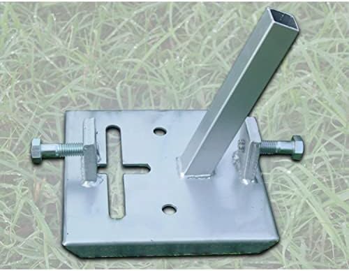 BOSS Buck Deluxe Durable Steel Stable Versatile Foot Pad for Game Feeder | Nut and 1/2" Bolt Included